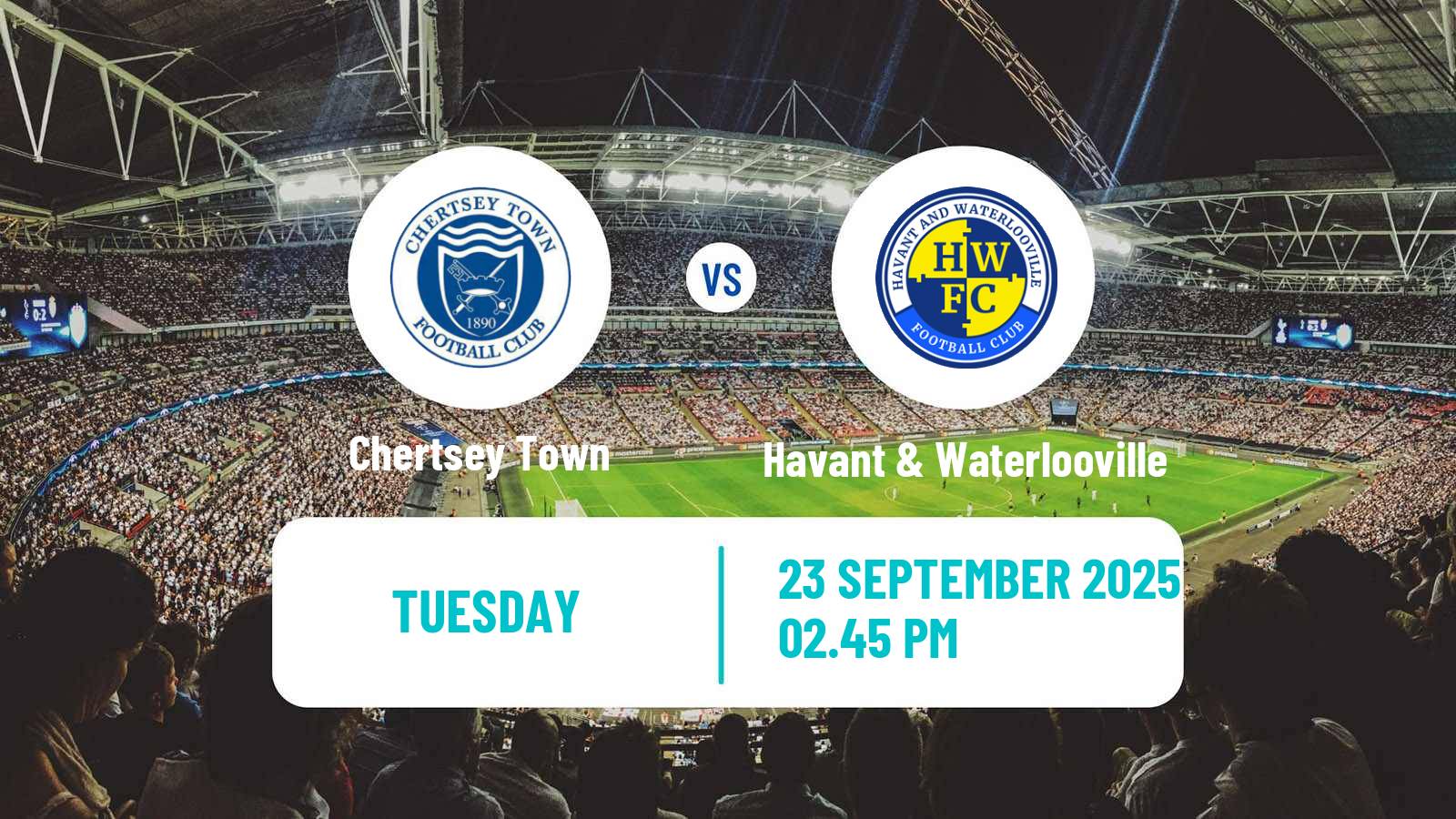 Soccer English Southern League South Division Chertsey Town - Havant & Waterlooville