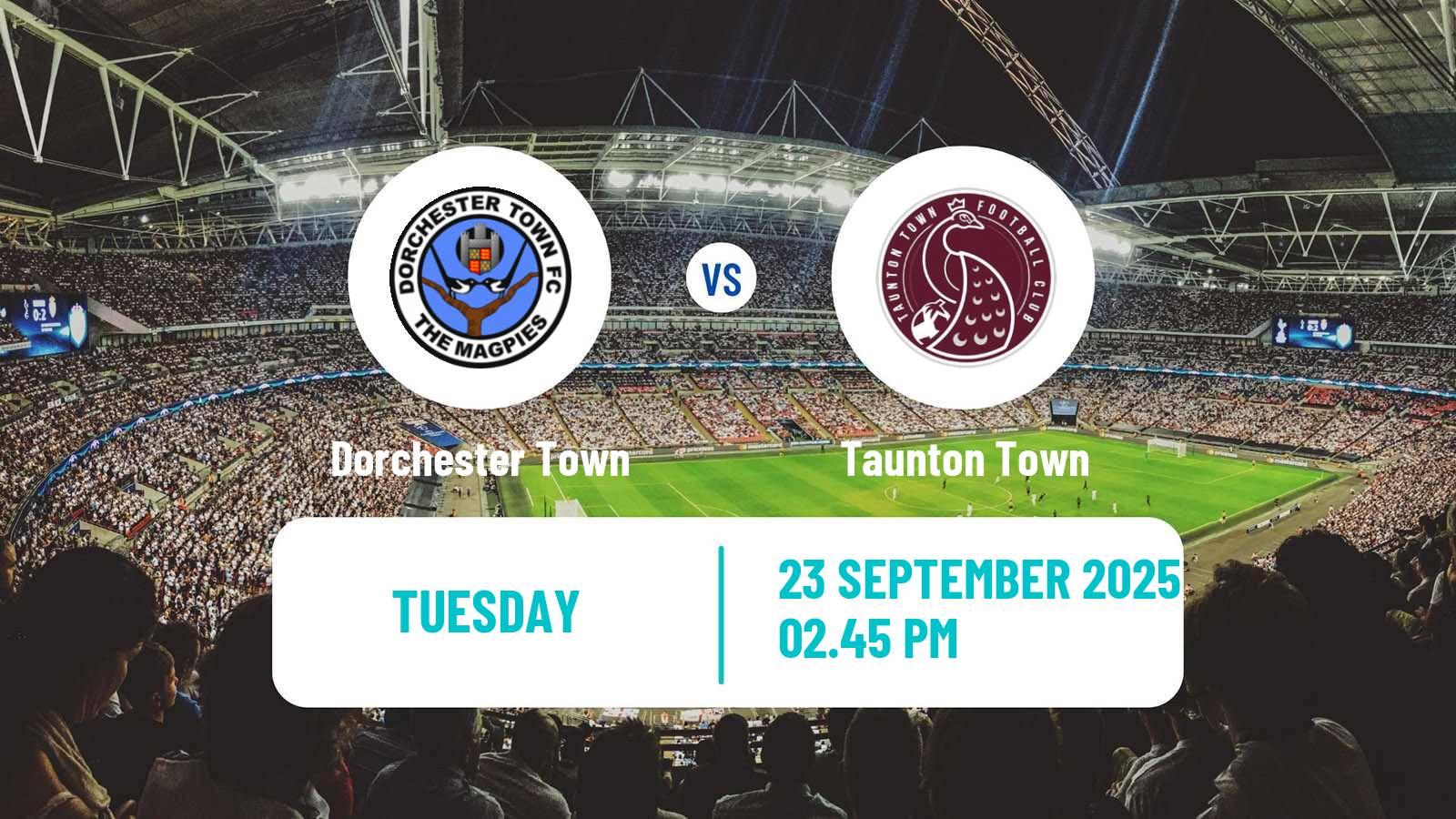 Soccer English Southern League South Division Dorchester Town - Taunton Town
