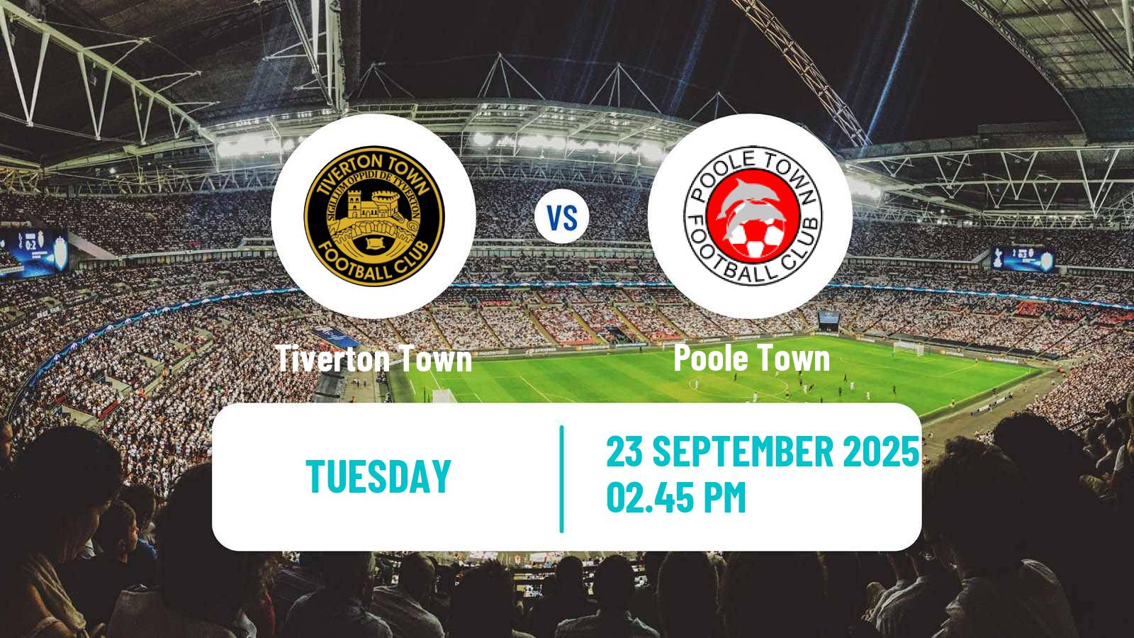 Soccer English Southern League South Division Tiverton Town - Poole Town