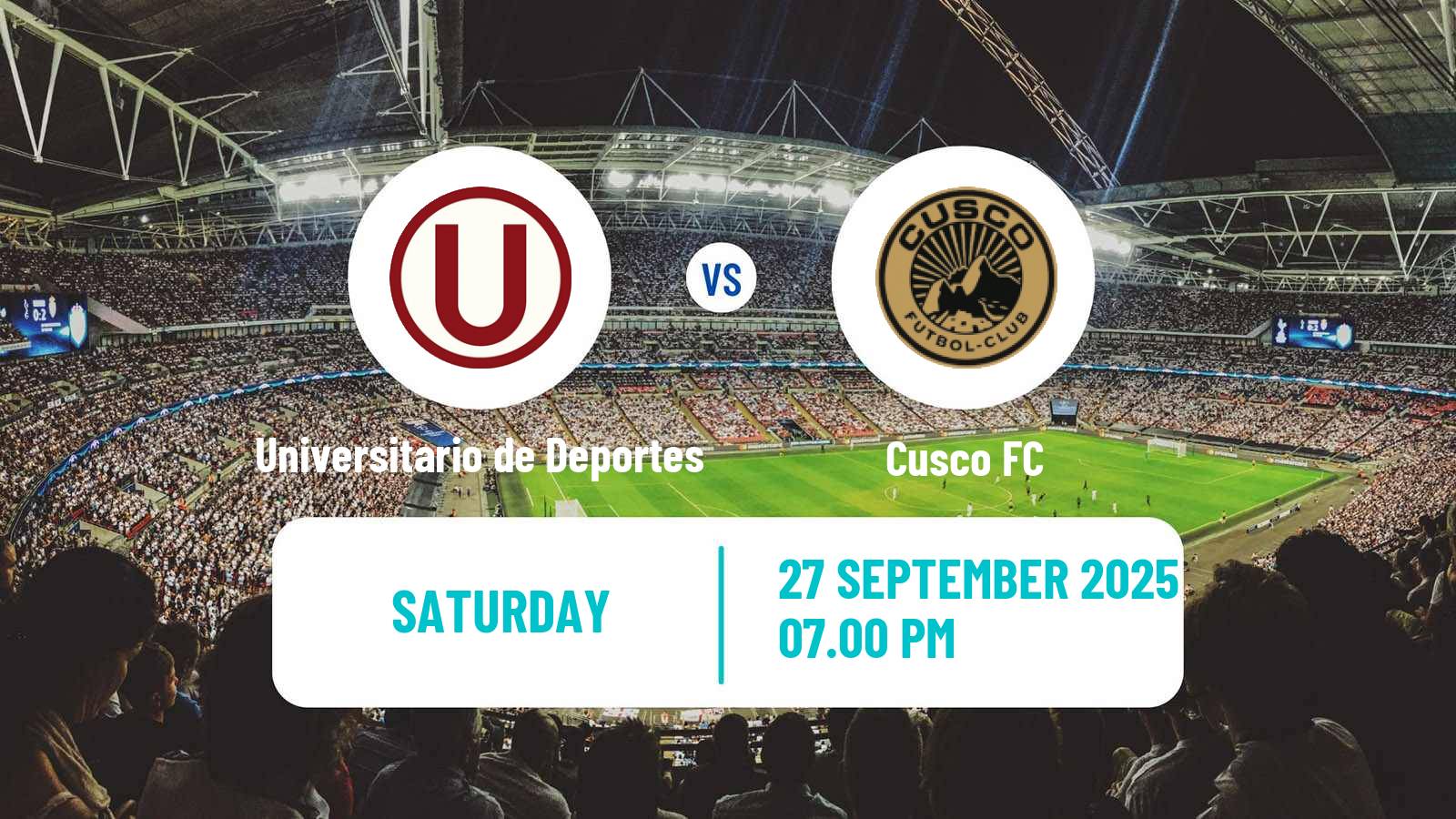 Soccer Peruvian Liga 1 Universitario de Deportes - Cusco