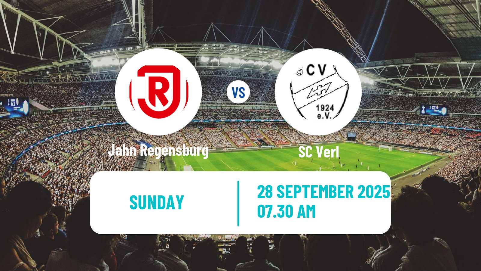 Soccer German 3 Bundesliga Jahn Regensburg - Verl