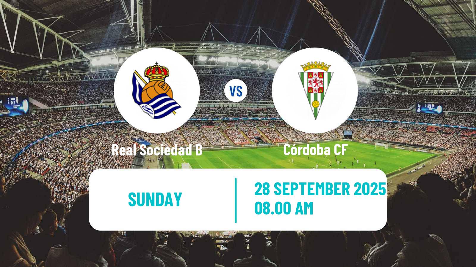 Soccer Spanish LaLiga2 Real Sociedad B - Córdoba