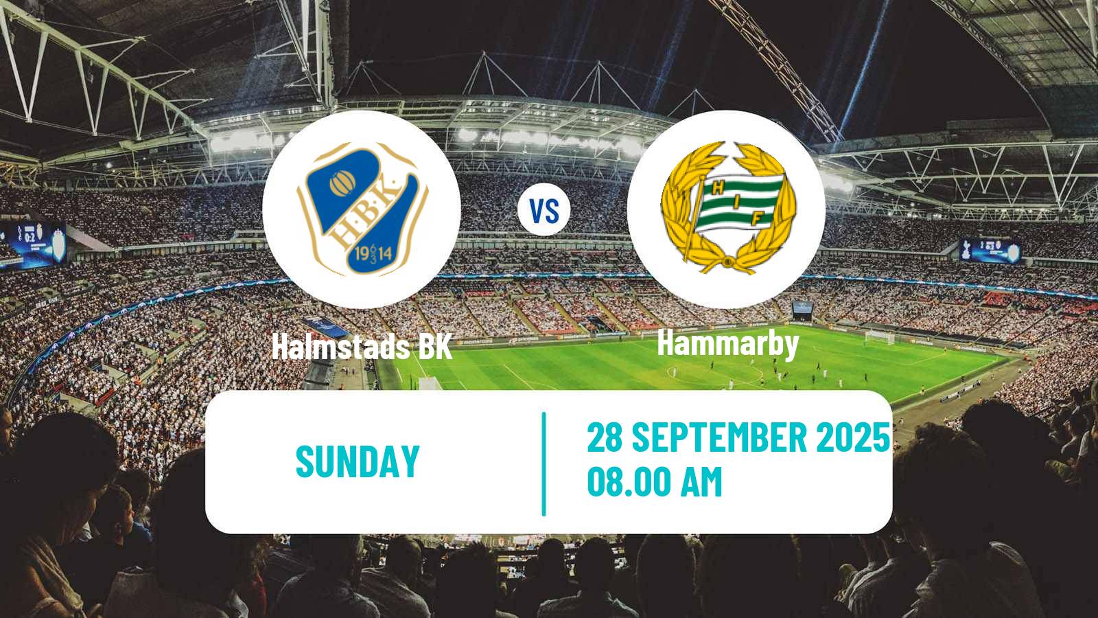 Soccer Swedish Allsvenskan Halmstad - Hammarby