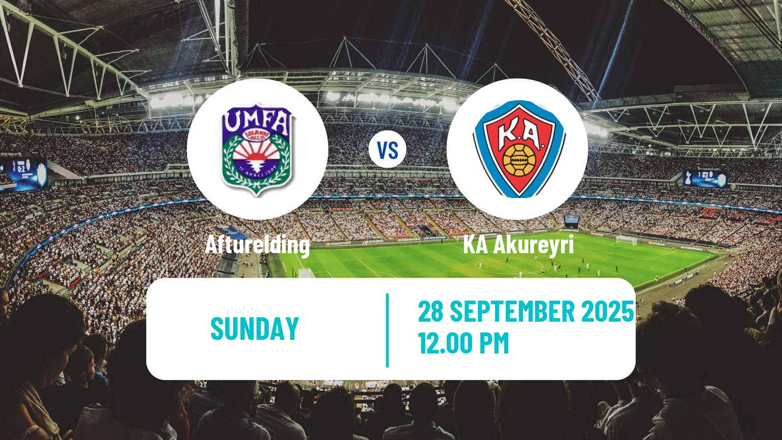 Soccer Icelandic Besta-deild karla Afturelding - KA Akureyri