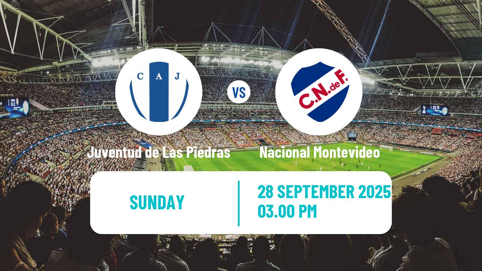 Soccer Uruguayan Primera Division Juventud de Las Piedras - Nacional Montevideo
