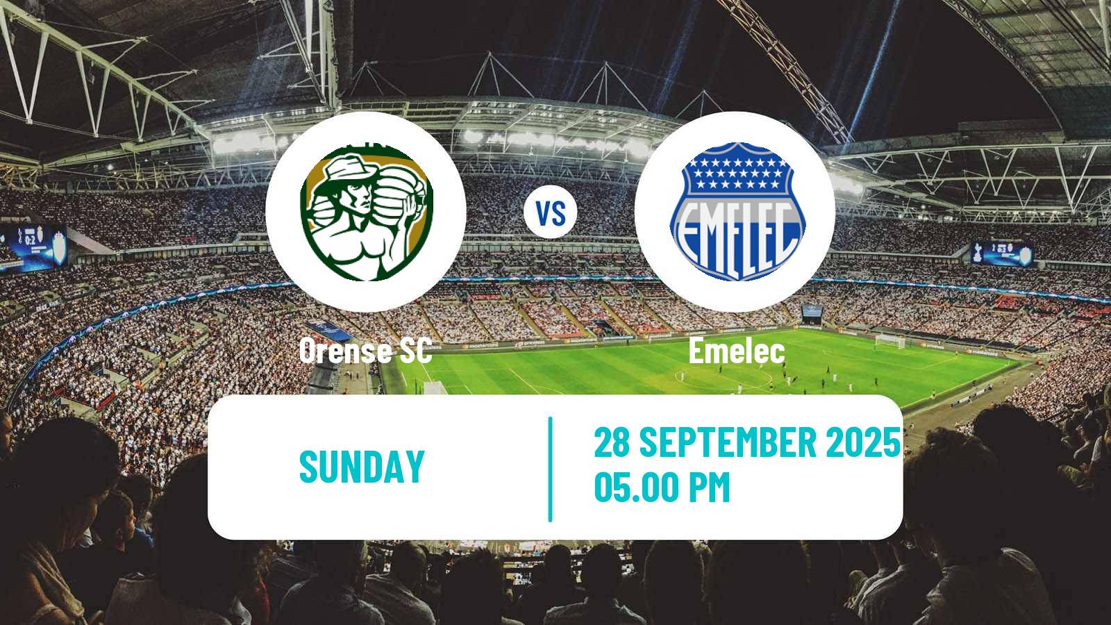 Soccer Ecuadorian Liga Pro Orense - Emelec
