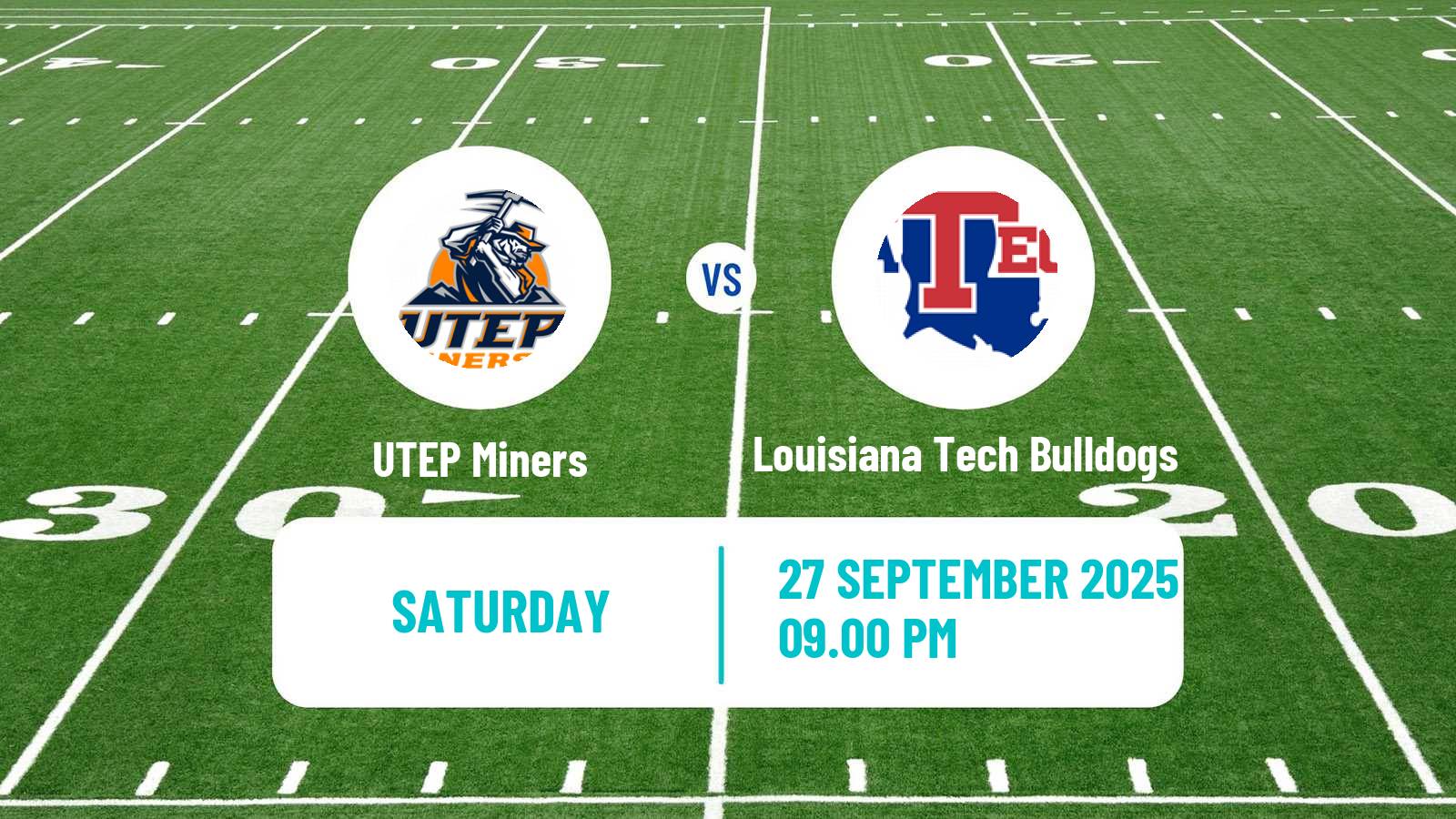 American football NCAA College Football UTEP Miners - Louisiana Tech Bulldogs
