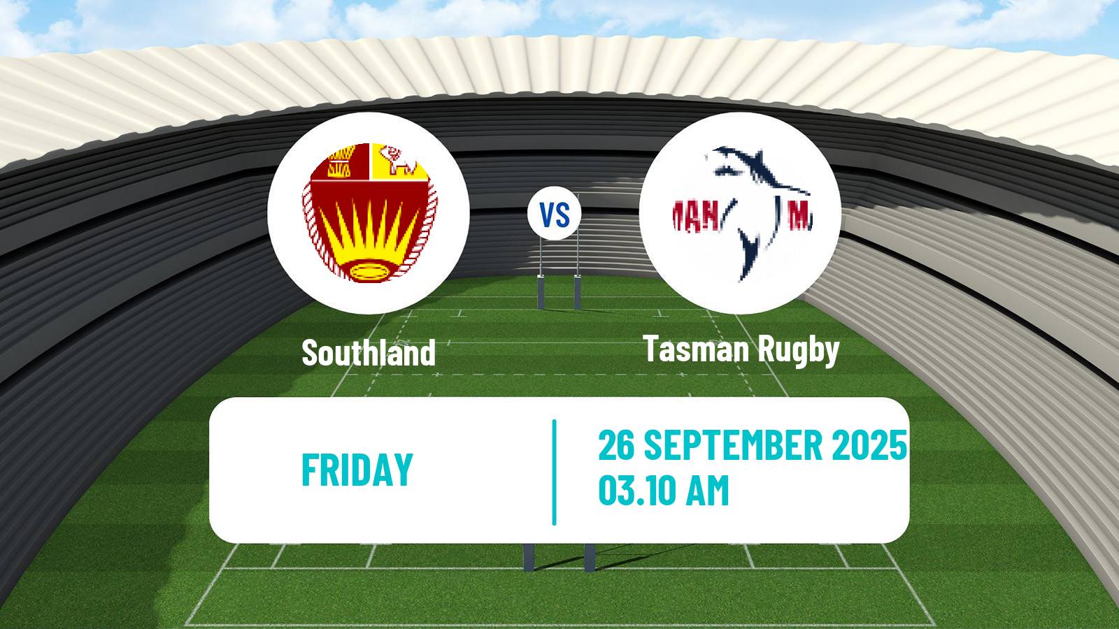 Rugby union New Zealand Bunnings NPC Southland - Tasman