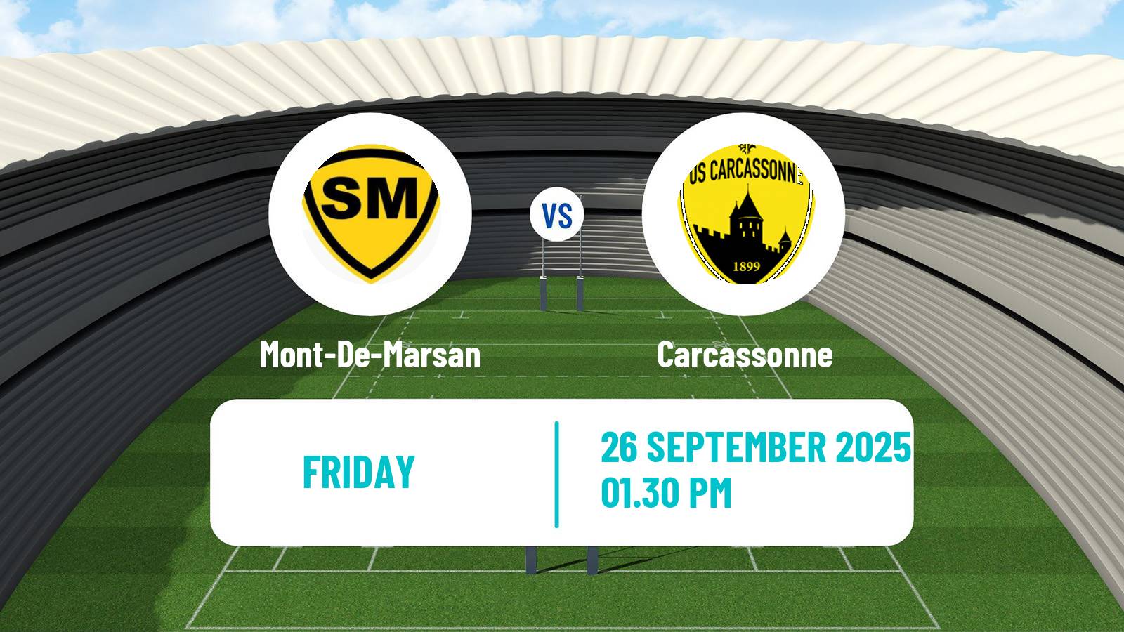 Rugby union French Pro D2 Mont-De-Marsan - Carcassonne