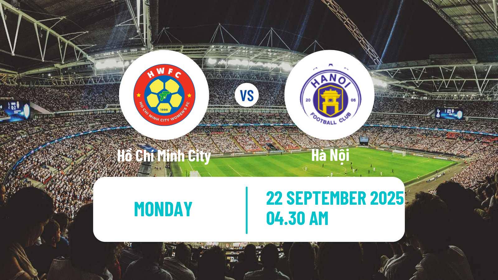 Soccer Vietnamese National League Women Hồ Chí Minh City - Hà Nội
