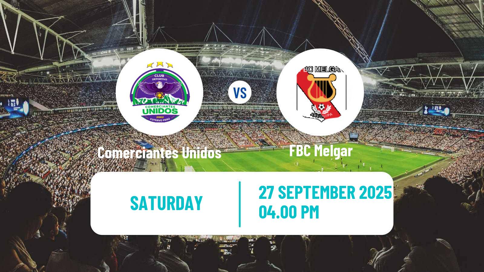 Soccer Peruvian Liga 1 Comerciantes Unidos - FBC Melgar