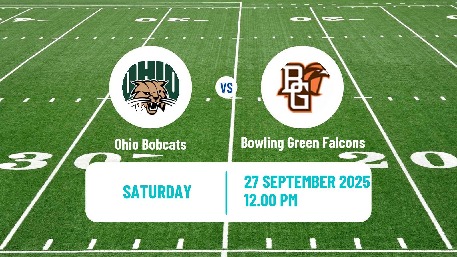 American football NCAA College Football Ohio Bobcats - Bowling Green Falcons