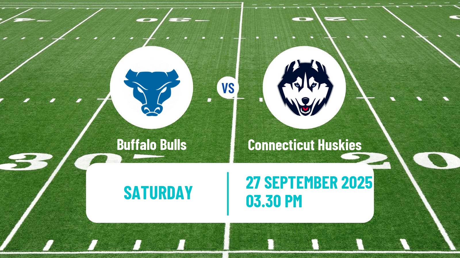 American football NCAA College Football Buffalo Bulls - Connecticut Huskies