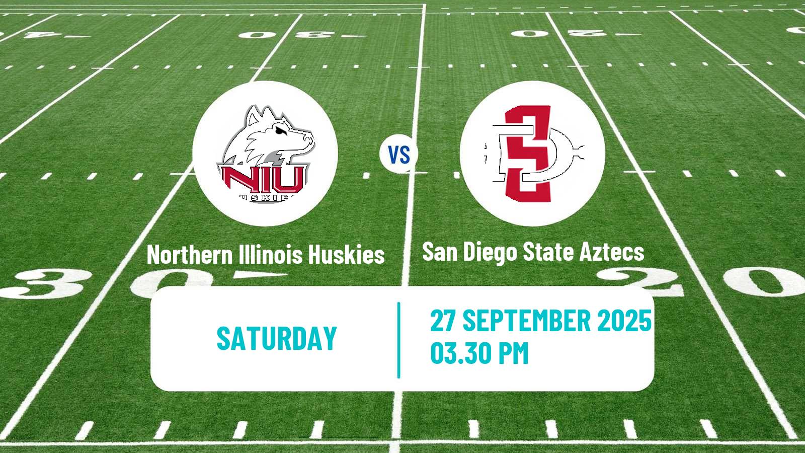 American football NCAA College Football Northern Illinois Huskies - San Diego State Aztecs