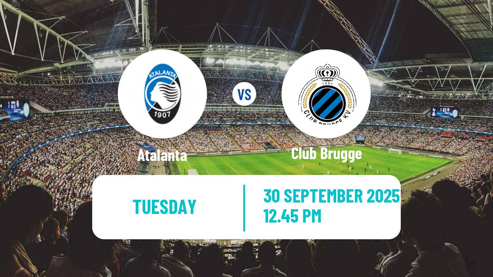 Soccer UEFA Champions League Atalanta - Club Brugge