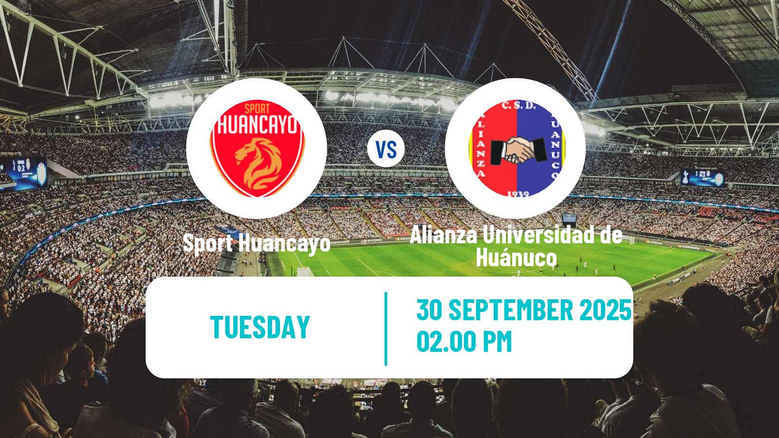 Soccer Peruvian Liga 1 Sport Huancayo - Alianza Universidad de Huánuco