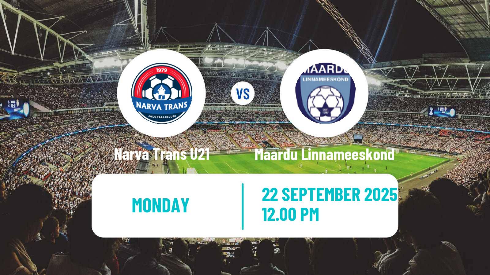 Soccer Estonian Esiliiga B Narva Trans U21 - Maardu Linnameeskond