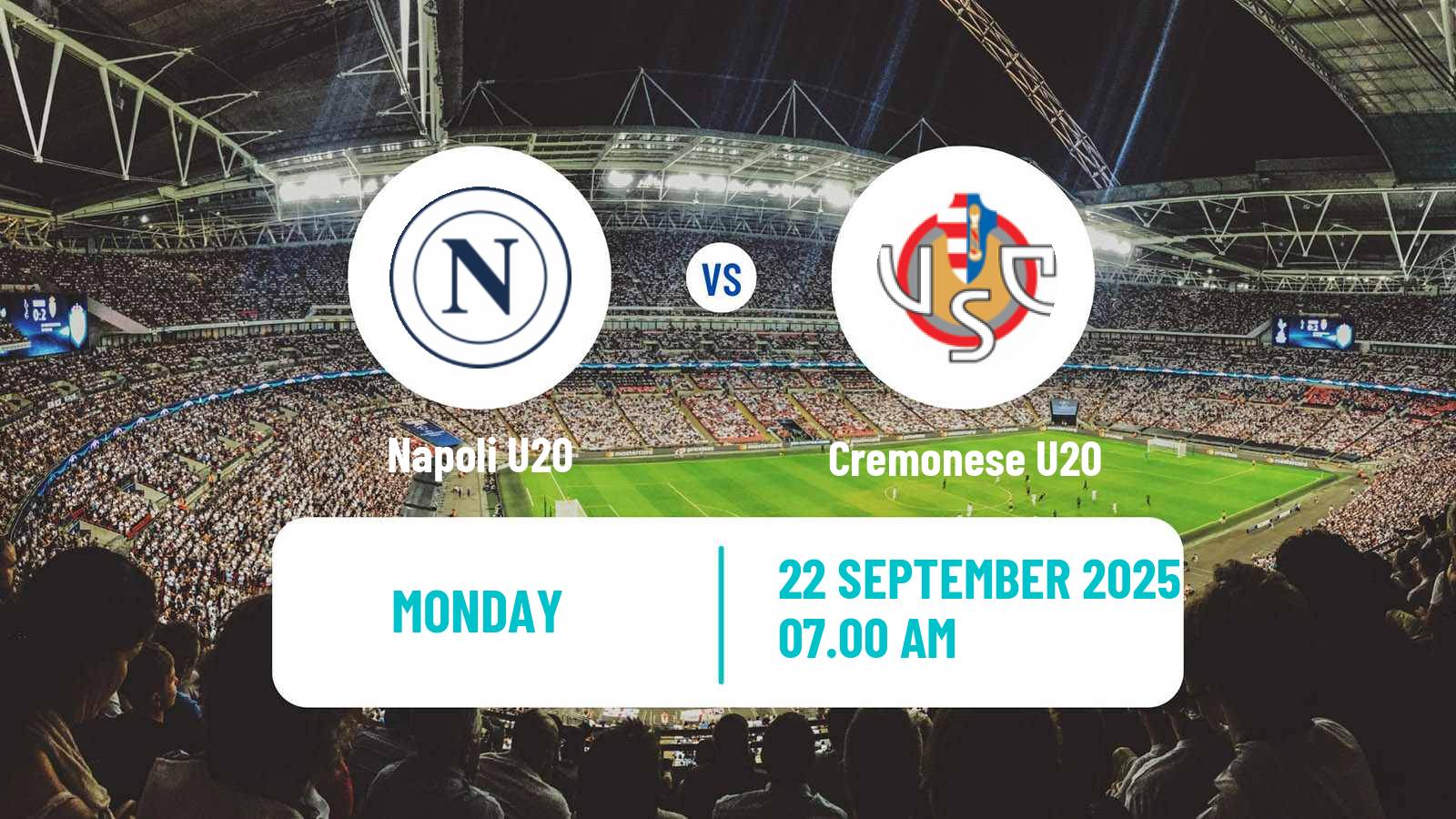 Soccer Italian Primavera 1 Napoli U20 - Cremonese U20