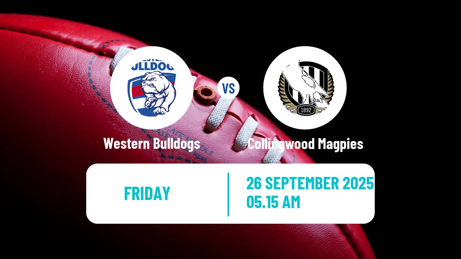 Aussie rules AFL Women Western Bulldogs - Collingwood Magpies