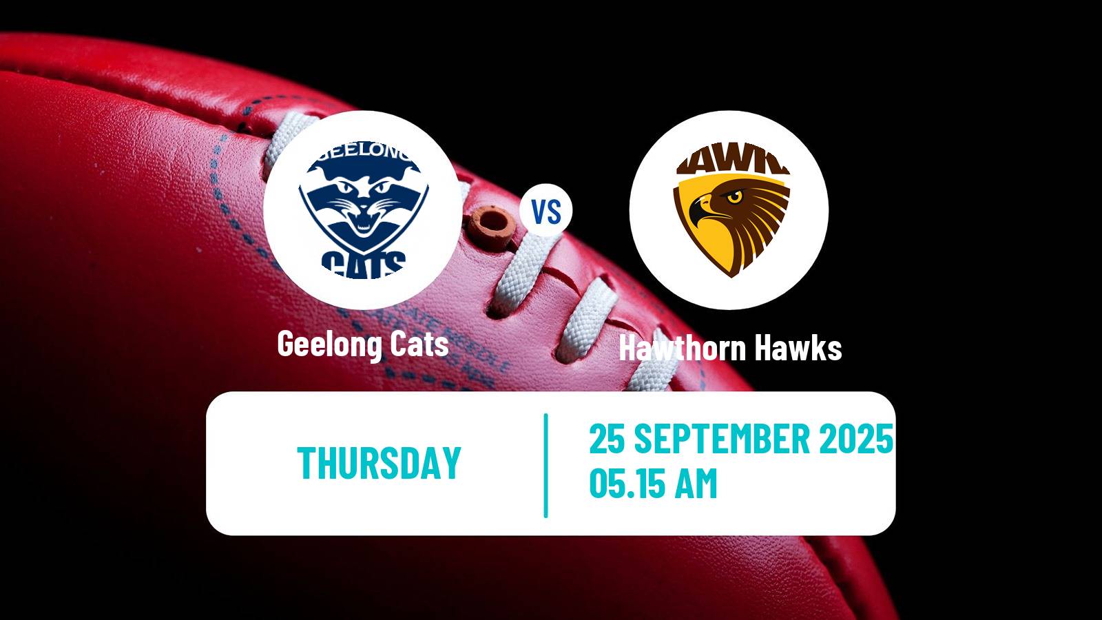 Aussie rules AFL Women Geelong Cats - Hawthorn Hawks