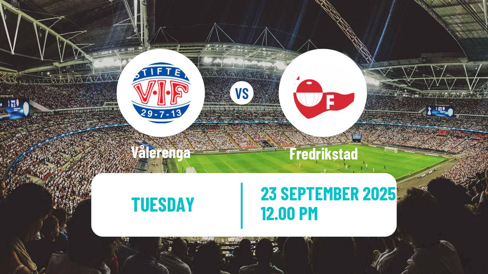 Soccer Norwegian NM Cup Vålerenga - Fredrikstad