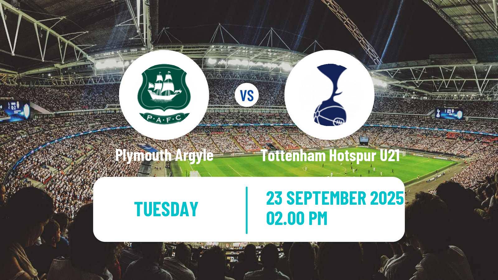 Soccer English EFL Trophy Plymouth Argyle - Tottenham Hotspur U21