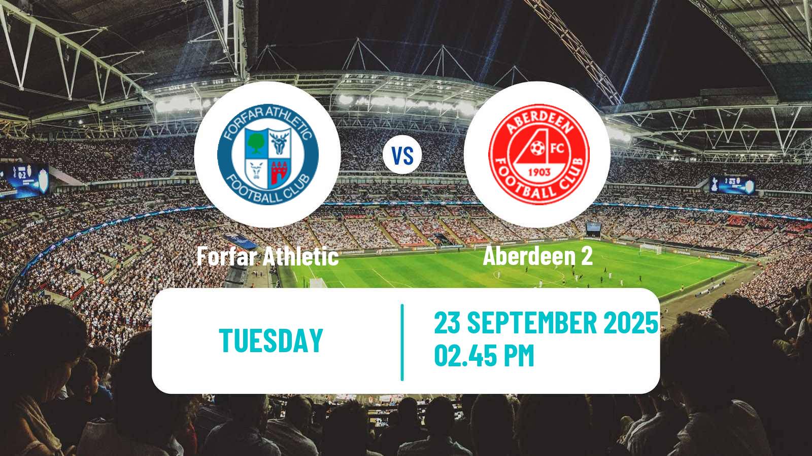 Soccer Scottish Challenge Cup Forfar Athletic - Aberdeen 2