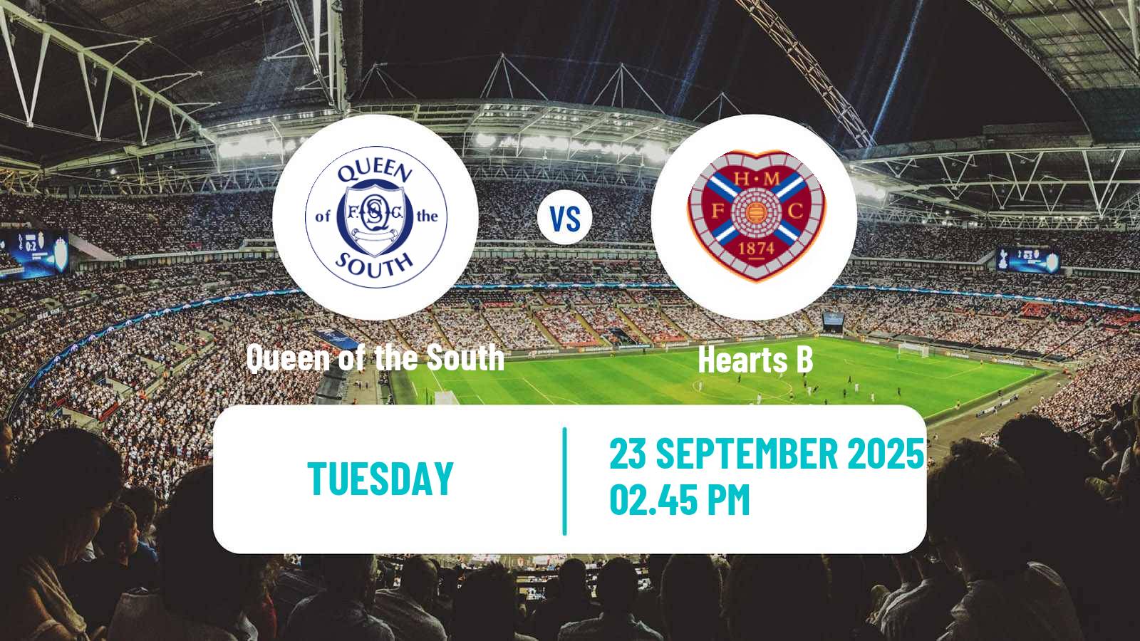 Soccer Scottish Challenge Cup Queen of the South - Hearts B