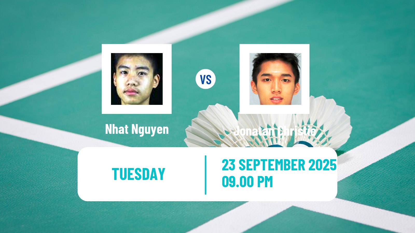 Badminton BWF World Tour Korea Open Men Nhat Nguyen - Jonatan Christie
