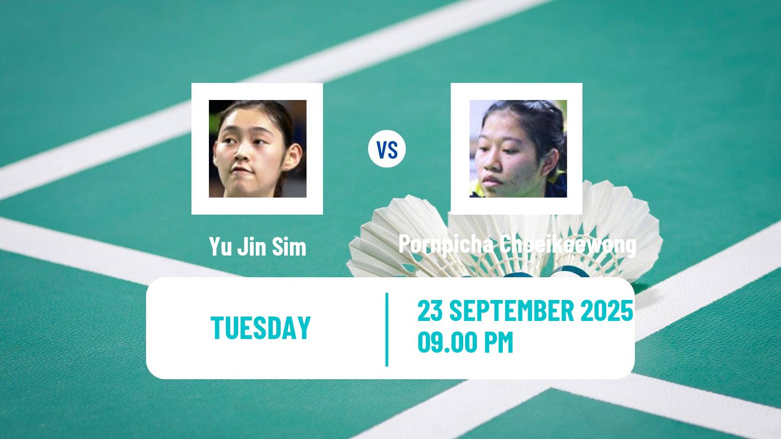 Badminton BWF World Tour Korea Open Women Yu Jin Sim - Pornpicha Choeikeewong