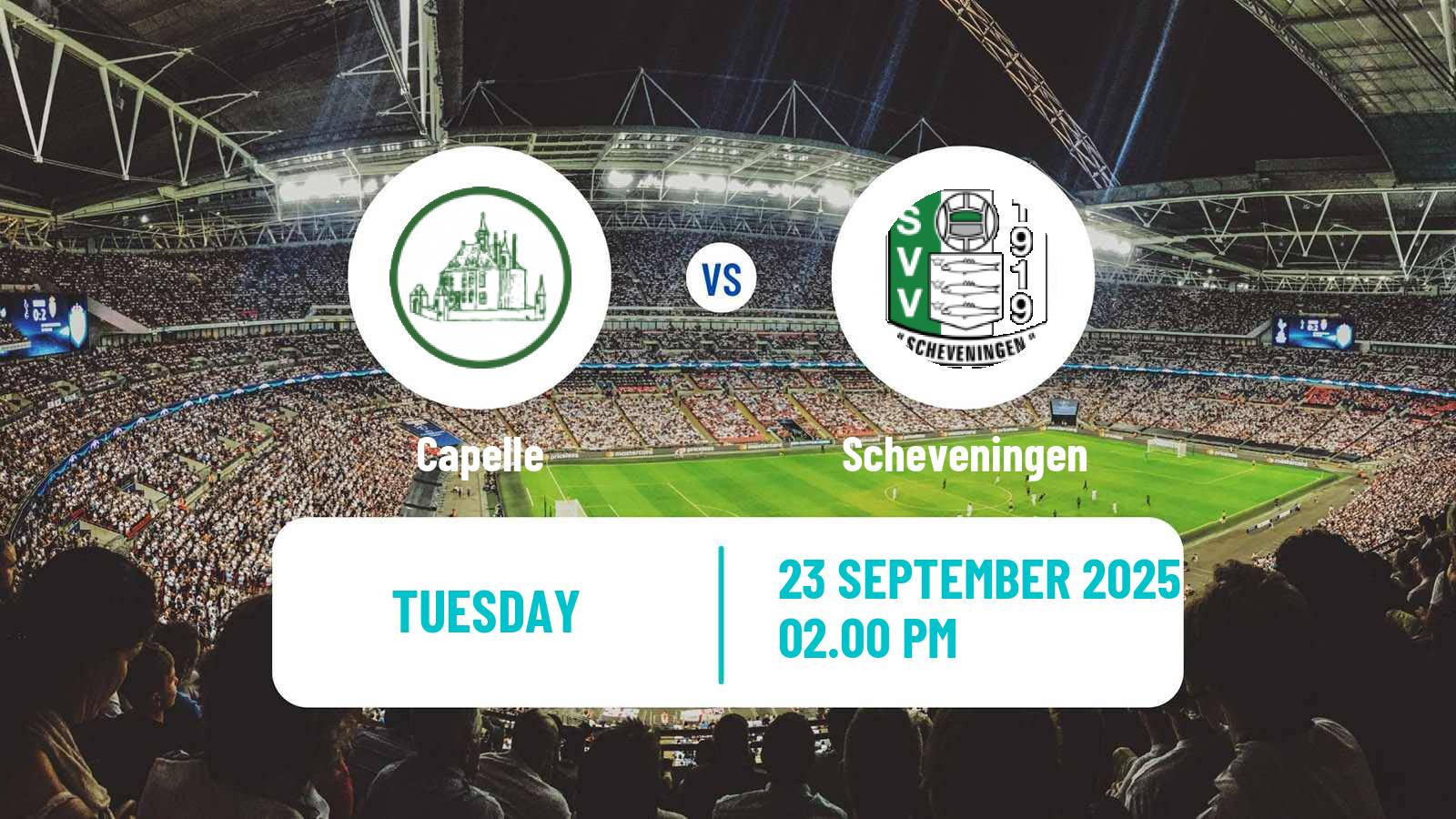 Soccer Dutch KNVB Beker Capelle - Scheveningen