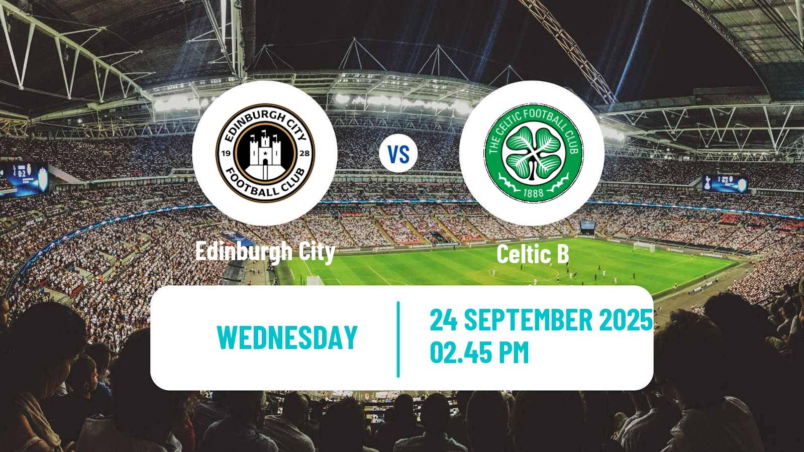 Soccer Scottish Challenge Cup Edinburgh City - Celtic B