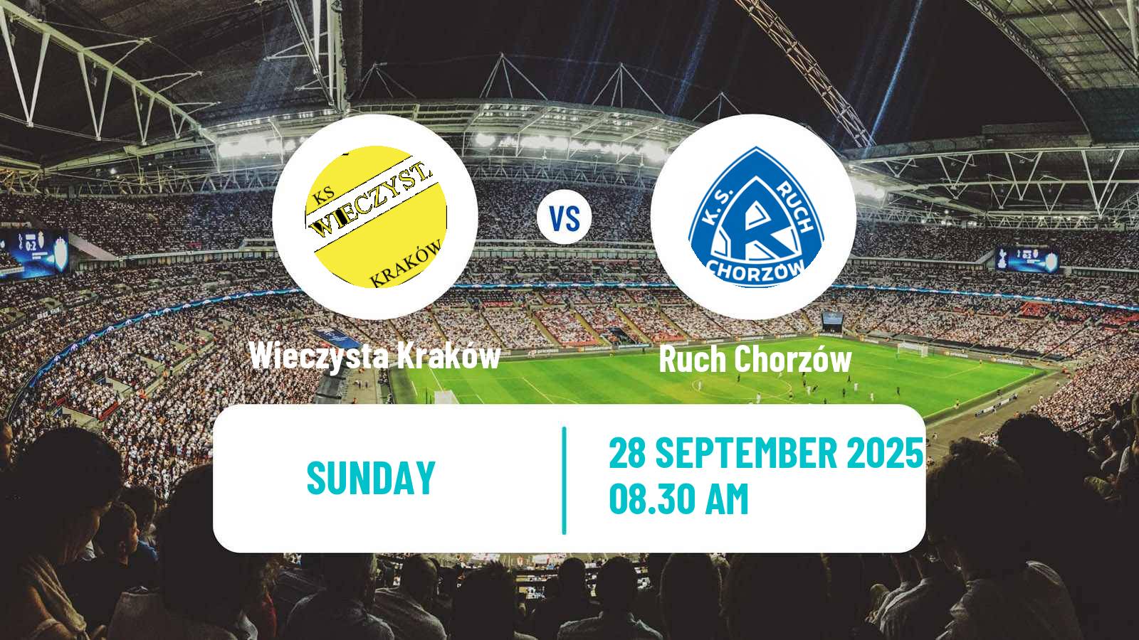 Soccer Polish Division 1 Wieczysta Kraków - Ruch Chorzów