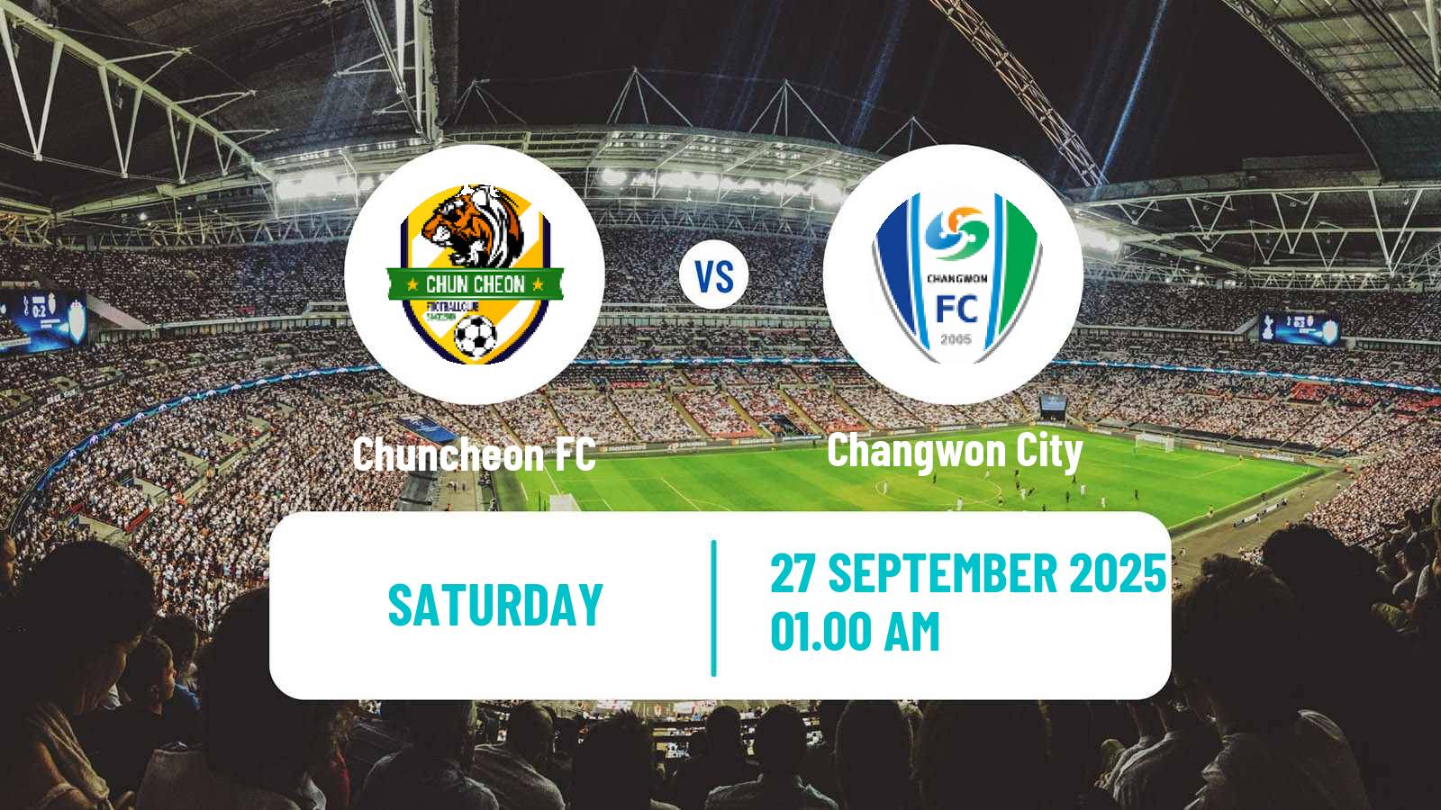Soccer South Korean K3 League Chuncheon - Changwon City