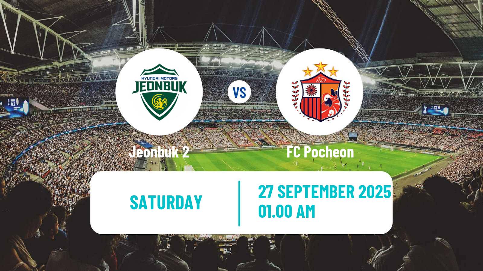 Soccer South Korean K3 League Jeonbuk 2 - Pocheon