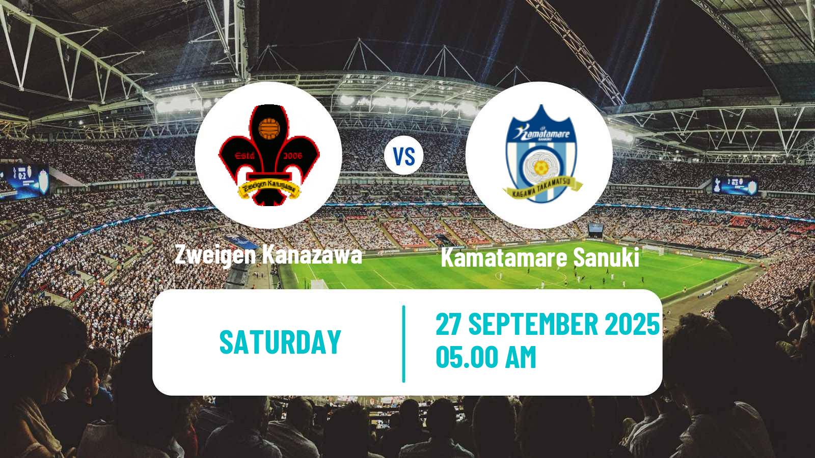 Soccer Japan J3 League Zweigen Kanazawa - Kamatamare Sanuki