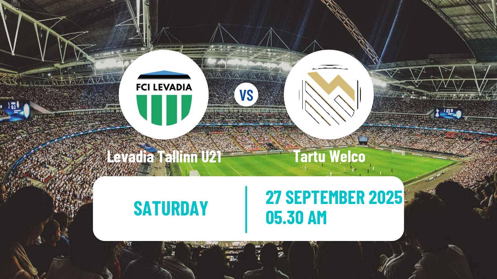 Soccer Estonian Esiliiga Levadia Tallinn U21 - Tartu Welco