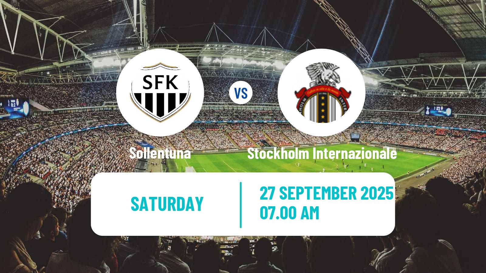 Soccer Swedish Division 1 Norra Sollentuna - Stockholm Internazionale