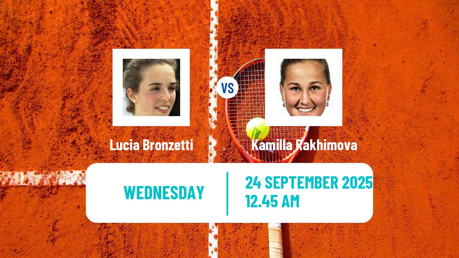 Tennis WTA Beijing Lucia Bronzetti - Kamilla Rakhimova
