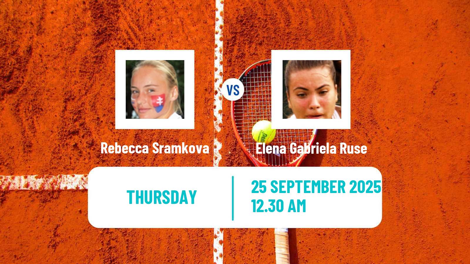 Tennis WTA Beijing Rebecca Sramkova - Elena Gabriela Ruse