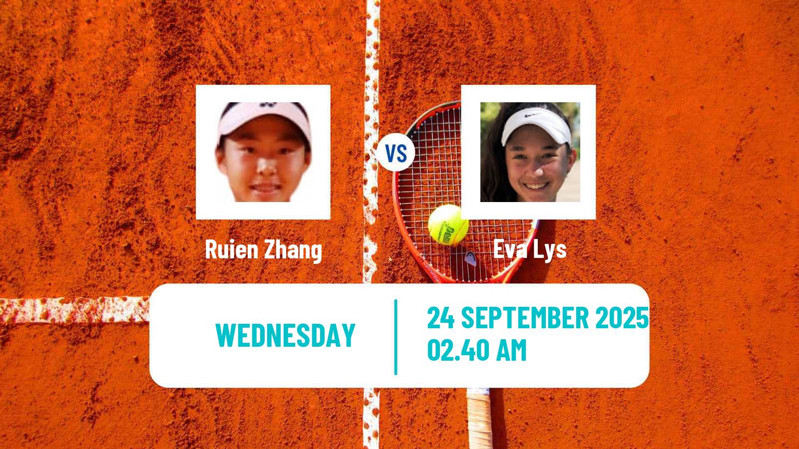 Tennis WTA Beijing Ruien Zhang - Eva Lys