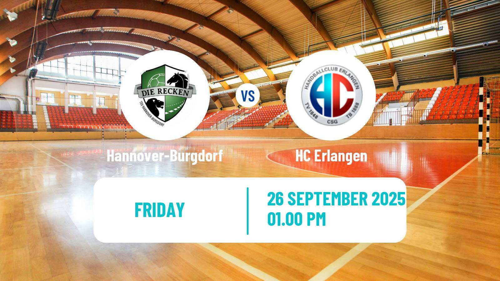 Handball German Bundesliga Handball Hannover-Burgdorf - Erlangen