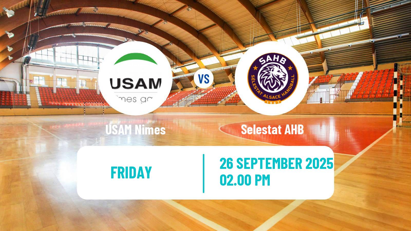 Handball French Starligue Handball USAM Nimes - Selestat AHB
