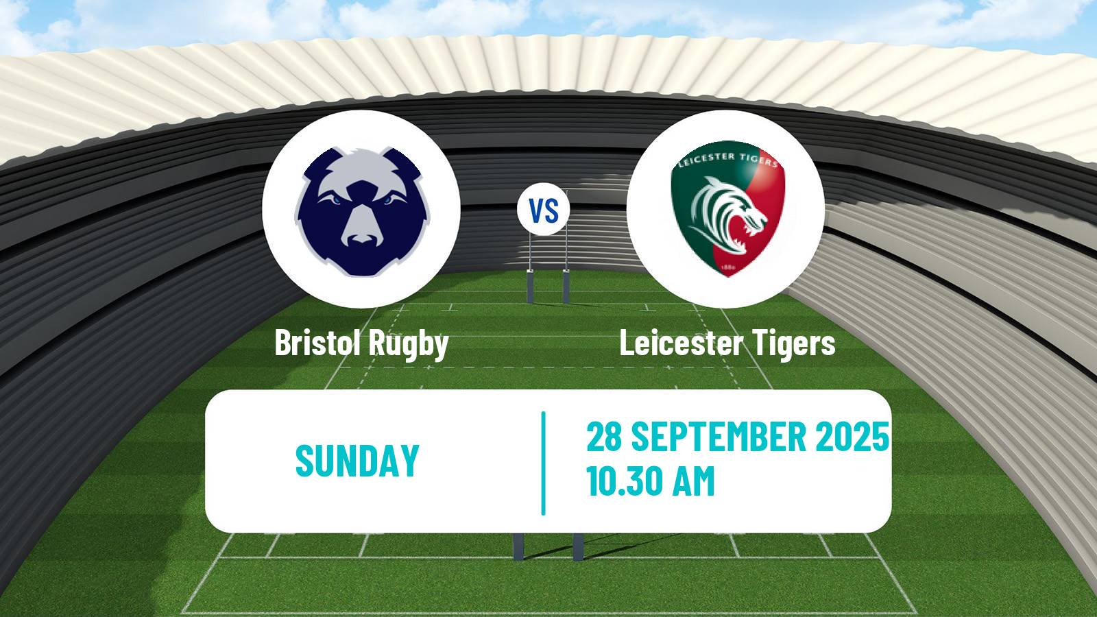 Rugby union English Premiership Rugby Bristol Rugby - Leicester Tigers