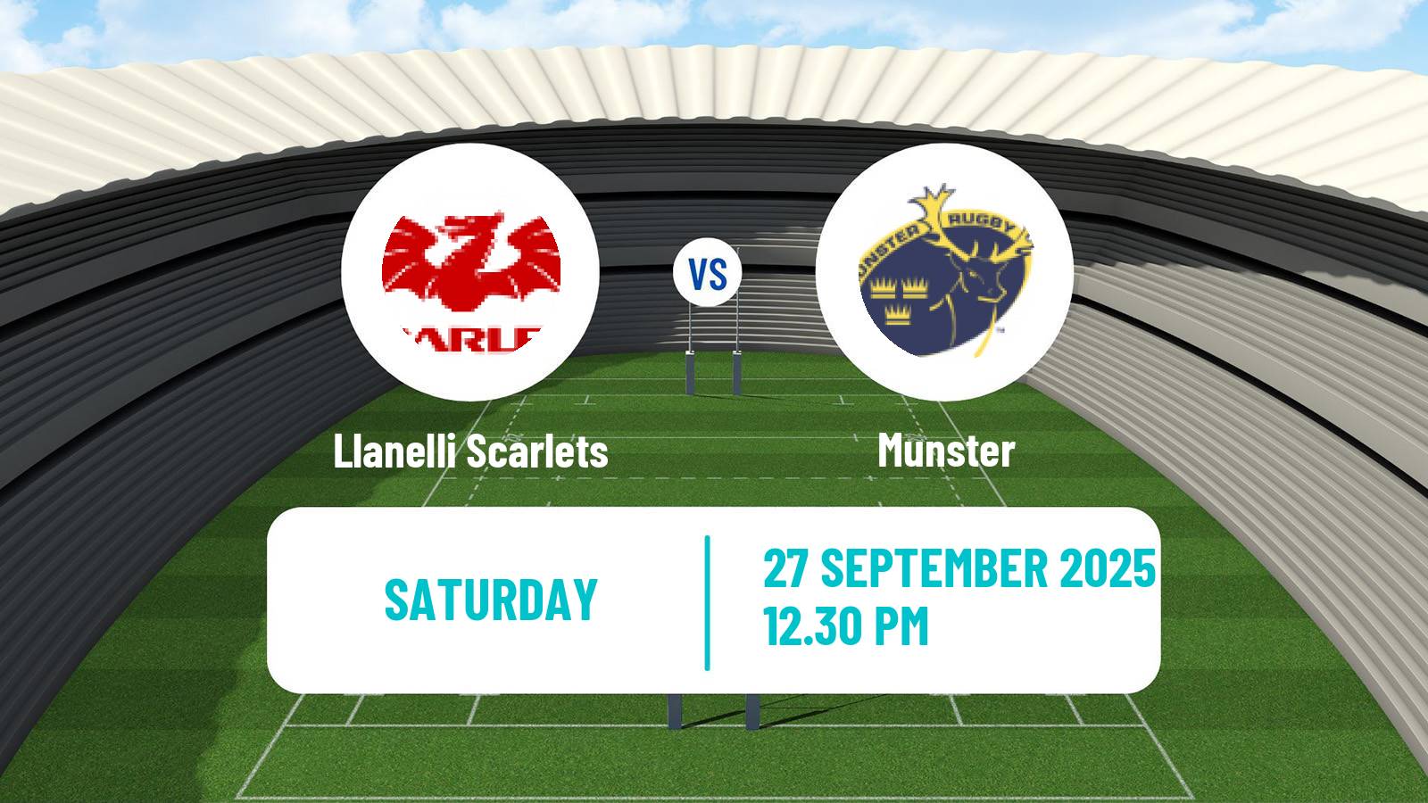 Rugby union United Rugby Championship Llanelli Scarlets - Munster