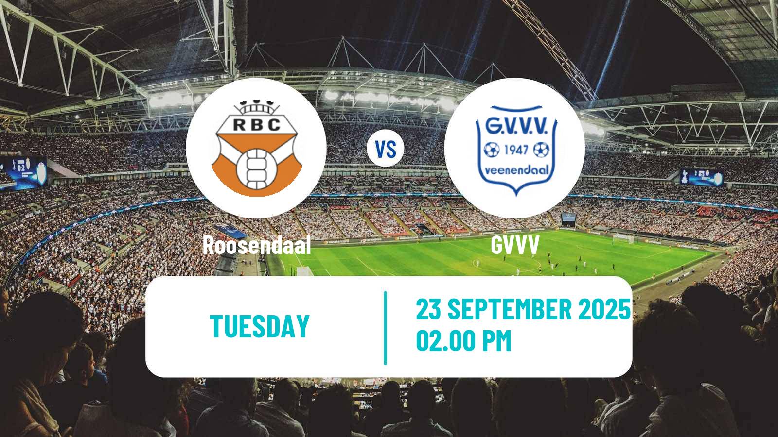 Soccer Dutch KNVB Beker Roosendaal - GVVV