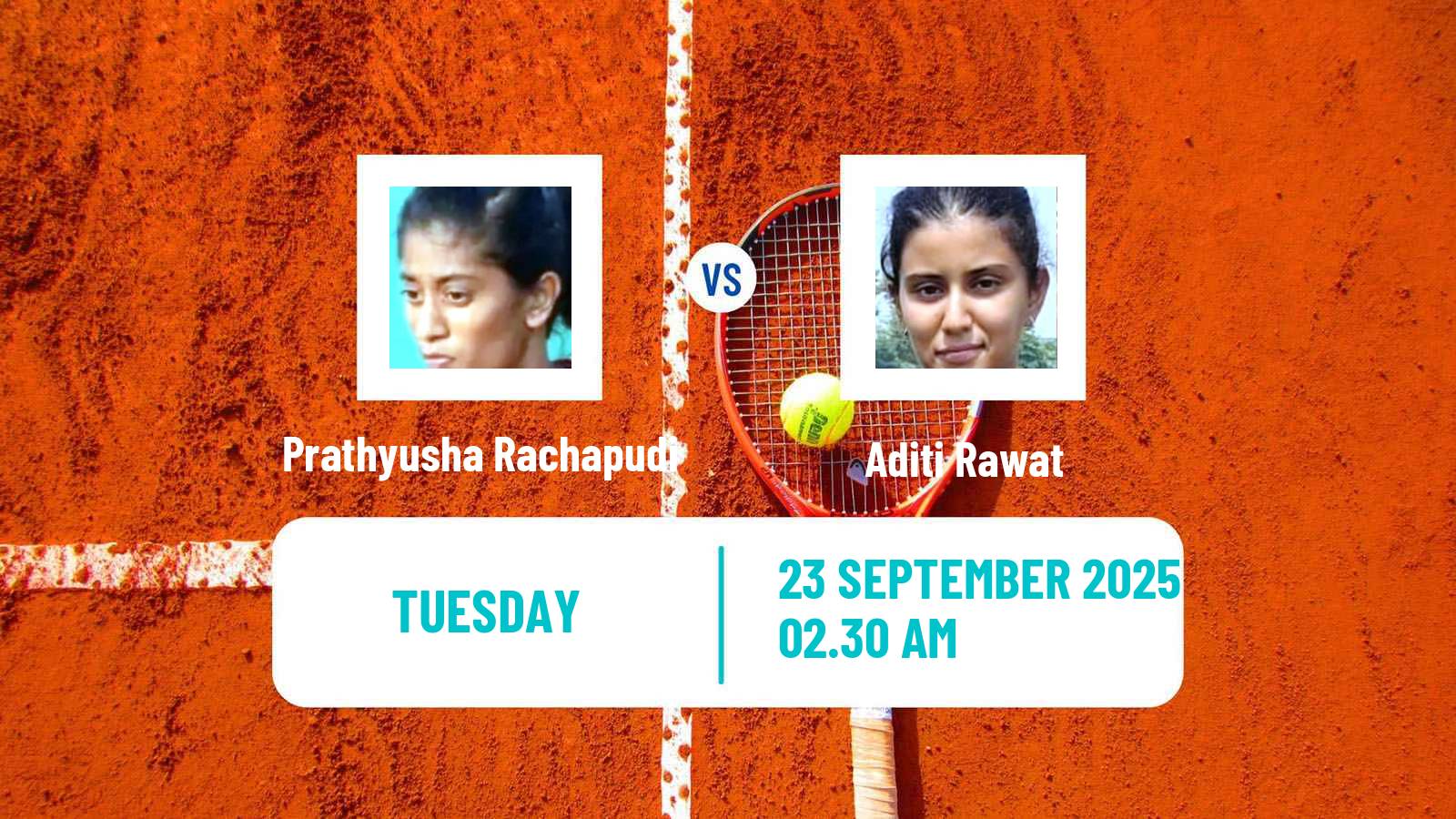 Tennis ITF W15 Gurugram 2 Women 2025 Prathyusha Rachapudi - Aditi Rawat