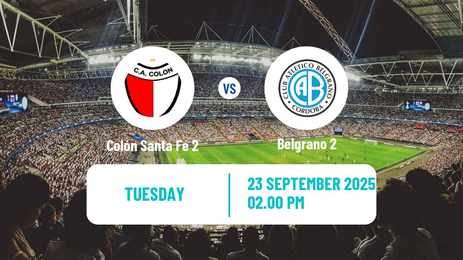 Soccer Argentinian Reserve League Colón Santa Fe 2 - Belgrano 2