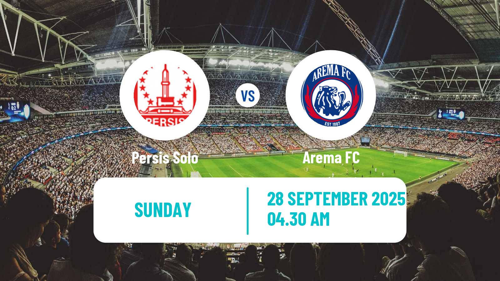 Soccer Indonesian Liga 1 Persis Solo - Arema