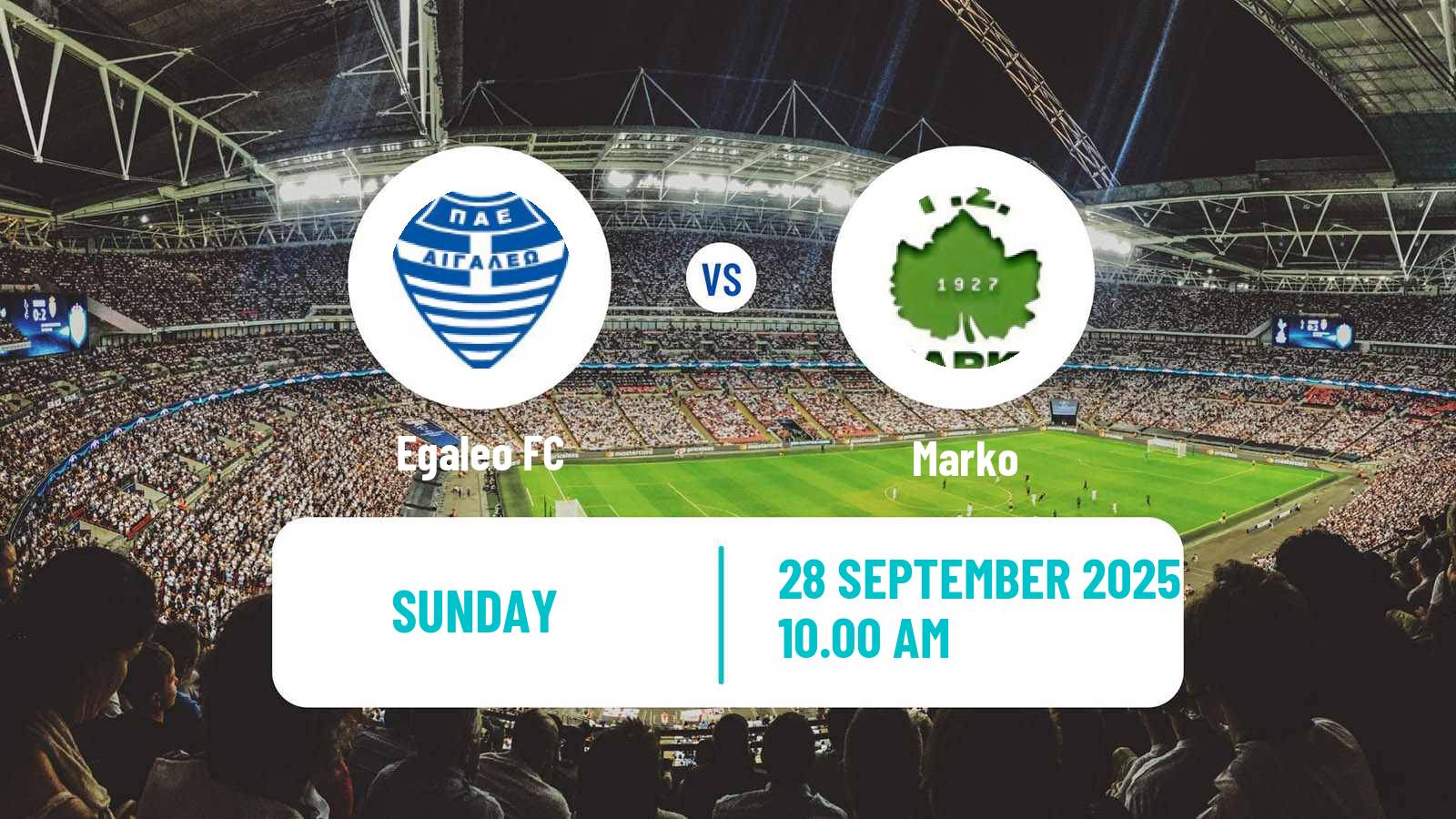 Soccer Greek Super League 2 Egaleo - Marko